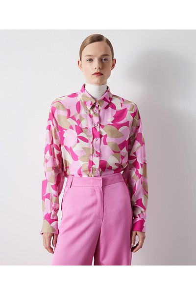 İpekyol Patterned oversize shirt
