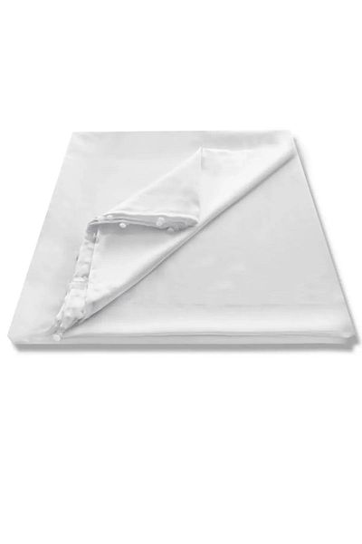Perdexpress White Satin Sunshade Curtain