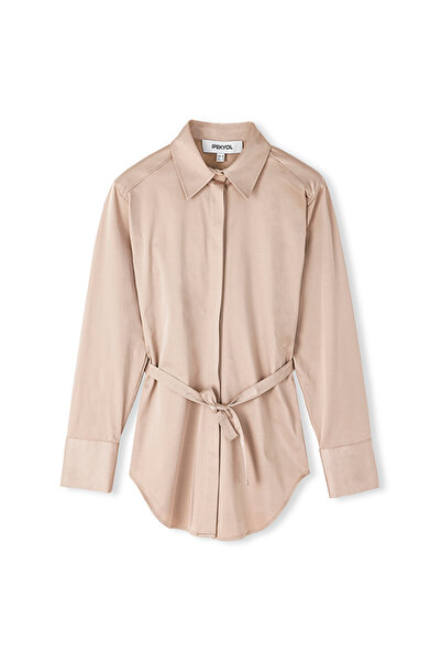 İpekyol Shiny texture shirt