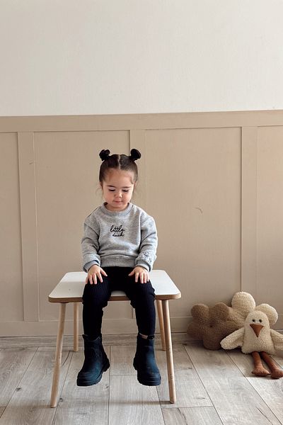 vivimade Little Duck Embroidery Detailed Baby Kids Cotton Sweatshirt