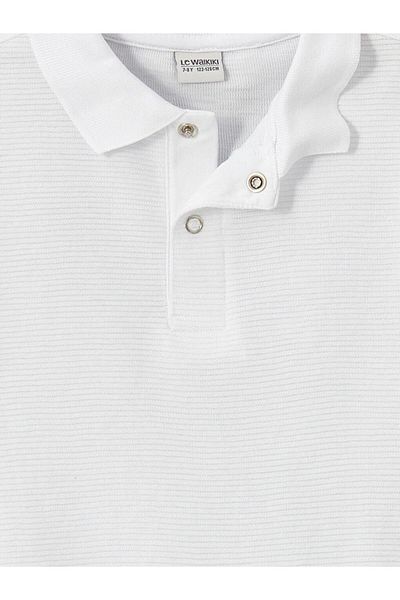 LC Waikiki Ανδρικό μπλουζάκι με υφή LCW Kids Polo Neck