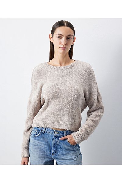 İpekyol Pullover mit tiefem Rückenausschnitt