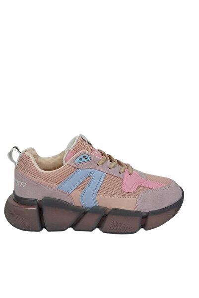 SOLAZER Kadın Pudra Mavi Sneaker Günlük Spor Ayakkabı 027