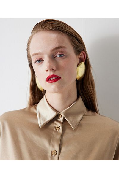 İpekyol Satin Crop Shirt - Relaxed Fit