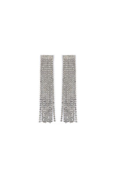 İpekyol Crystal Stone Detailed Dangle Earrings