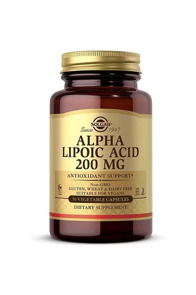 Solgar Alpha Lipo Acid - 200 mg 50 Capsules