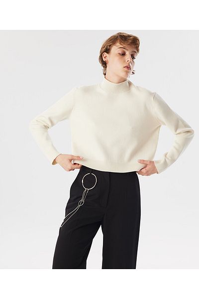 Twist Simple Knitwear - Stand Collar