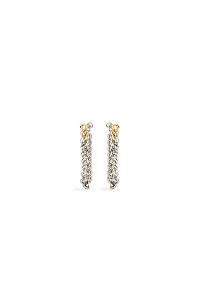 Twist Chain Detailed Metal Earrings