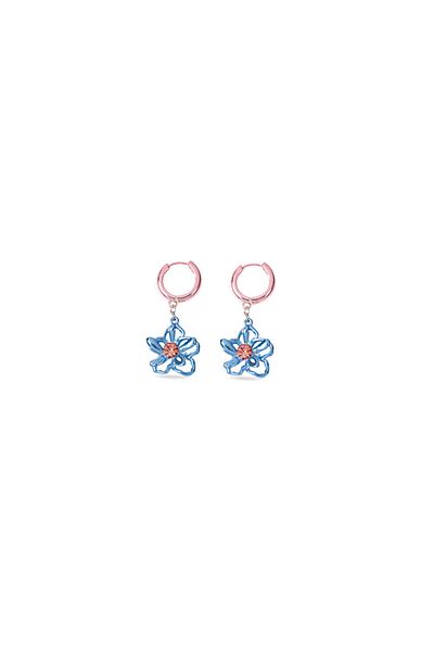 Twist Metal Floral Earrings