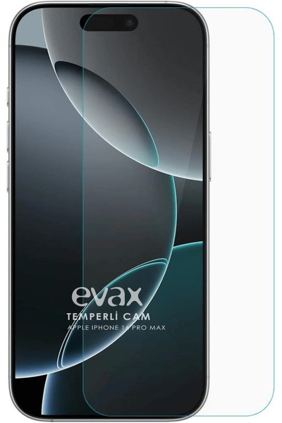 Evax iPhone 16 Pro Max Uyumlu 9H HD+ Cam Ekran Koruyucu Uyumlu