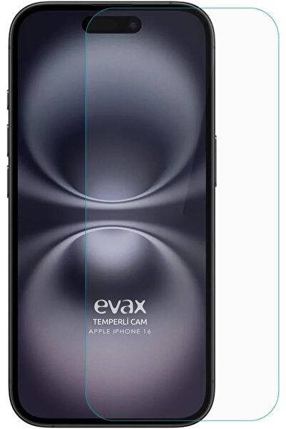 Evax iPhone 16 Uyumlu 9H HD+ Cam Ekran Koruyucu Uyumlu