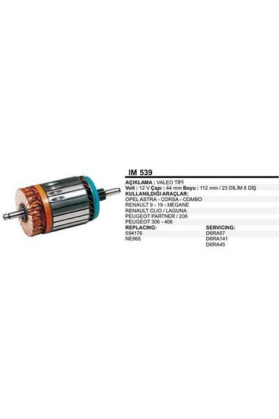 Schenna 12v Starter Collector Valeo Type 8 Tooth Opel Astra/combo/corsa-peugeot 206/partner-renault Clıo/megane
