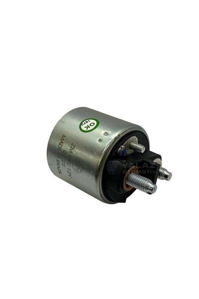 ZM 12v Marş Otomatiği Valeo Tipi (3 DELİK) M5 Fişli Sağ Alçak Kapak Bakır Cıvata