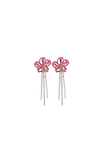 Twist Metal Floral Earrings