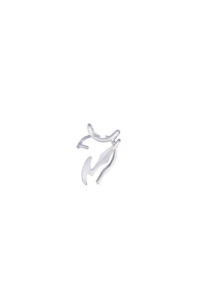 Twist Metal Amorphous Ear Cuff