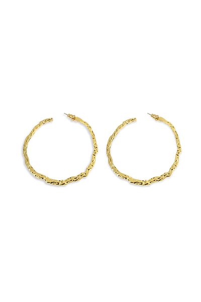 Twist Metal Hoop Earrings