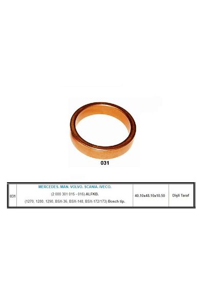 GOVA Starter Bushing Bosch Type (FRONT) (ALFKB) Mercedes-man-volvo-scania-ıveco