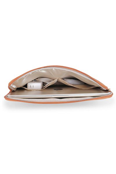 worken 13-14 Inch Tablet Case and Briefcase - Leather, Water and Impact Protection Shawl Tan