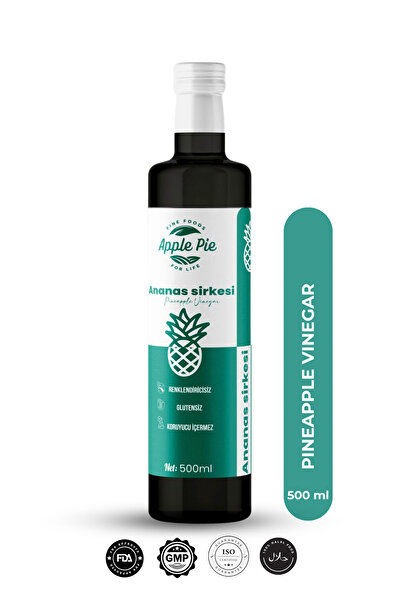 applepiefoods Ananas Sirkesi 500 ml Doğal Fermantasyon Taze Üretim Pineapple ...