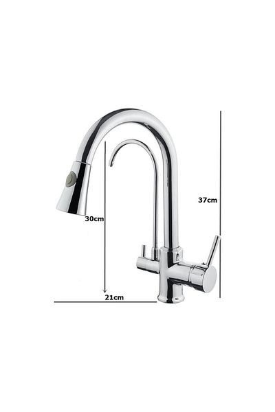 yediyapı Seven Build Market Spiral Purified Kitchen Faucet