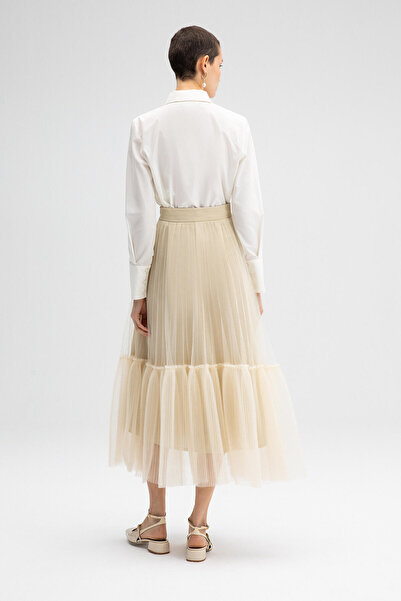 Touché Privé Fusta plisata din tul