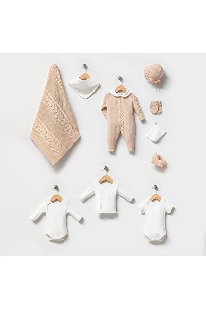 Nipperland 0-3 Ay Yenidoğan Kız/Erkek Penye Yakalı Organik Pamuk Triko Hastan...