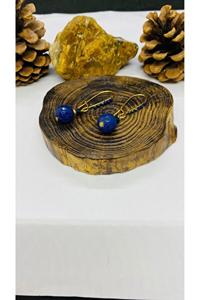 Porsuk Alternatif أقراط نسائية مصنوعة يدويًا من الخرز العرقي والحجر الطبيعي