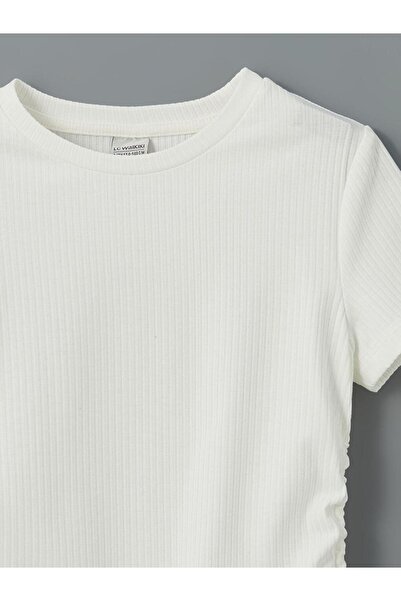 LC Waikiki LCW Kids Crew Neck για κορίτσια Crop T-shirt