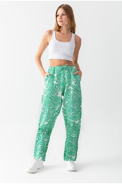 Cisa Design Women's Elastic Waist Patterned Trousers