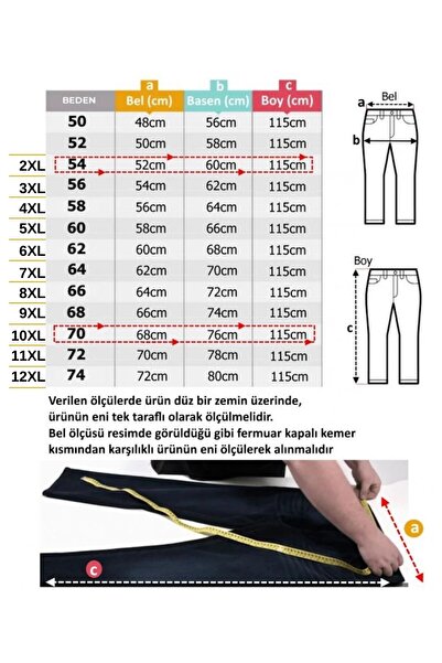 tambattal Men's Large Size Lycra Jeans