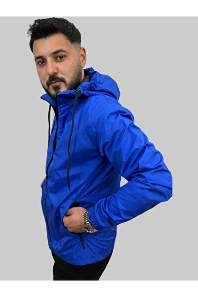 daniel milano Men's Saks Raincoat with Hooded Coating Detail