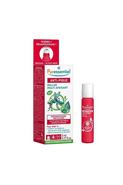 Puressentiel رول أون مهدئ ومضاد للسع - 100% مكونات نقية وطبيعية | 11 زيتًا أساسيًا | 5 مل