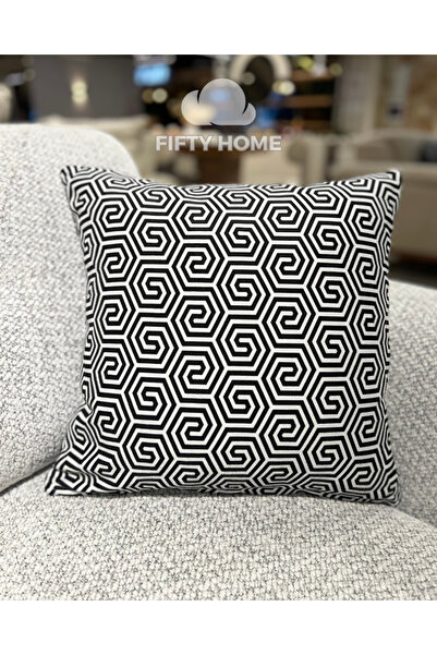 Fifty Home 43x43 см Сіро-білий Цифровий друк Посібник