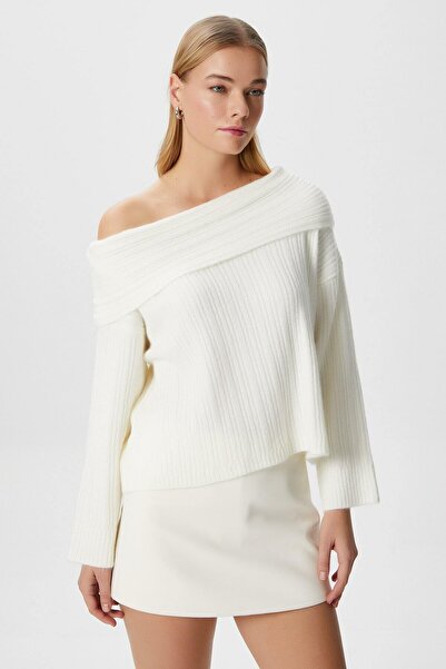 Ritnice Γυναικείο πουλόβερ Perla Cream με απαλή υφή