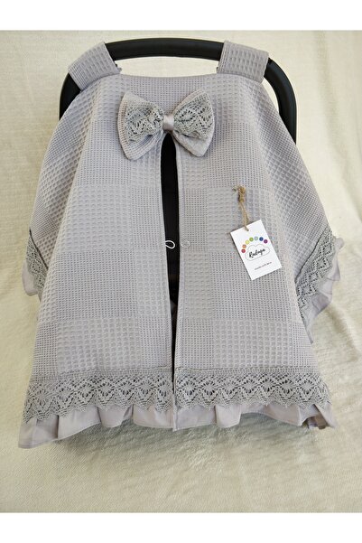 MAMARADUGA Single Stroller Cover Gray Lace