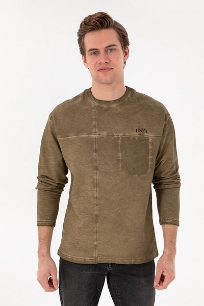 U.S. Polo Assn. Ανδρικό φούτερ Χακί 50292597-VR027