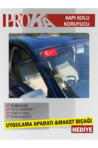 Reklama Dair Herşey Araç Ön Cam Türk Bayrak Folyosu ( 12 cm x  8 cm )