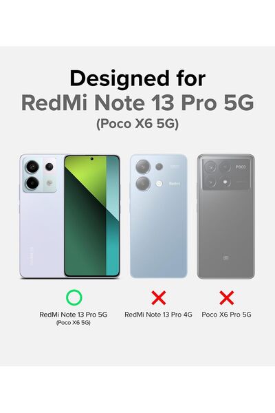 CEPSTOK Xiaomi Redmi Note 13 Pro 5g Kılıf Şeffaf Kamera Korumalı Esnek Yumuşak Silikon