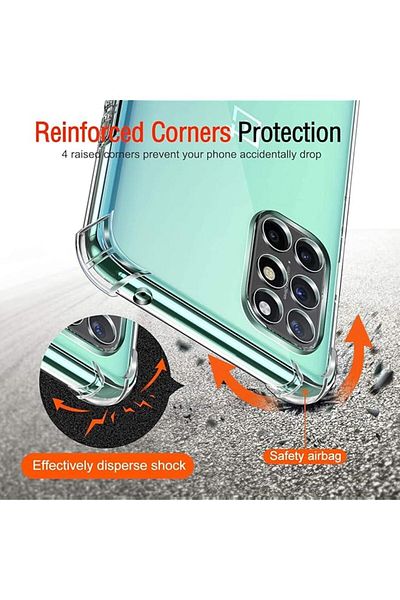 erorex Screen Protector With Clear Phone Case For Oneplus 9R