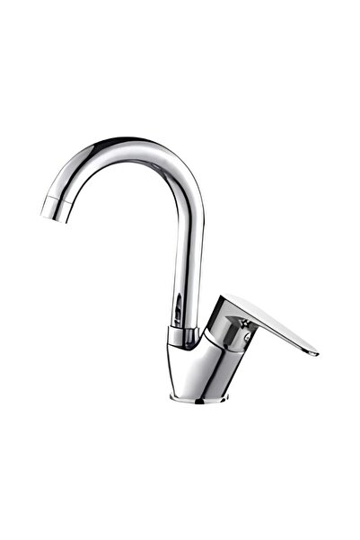 Creavit Vega Kuğu Lavabo Bataryası Krom