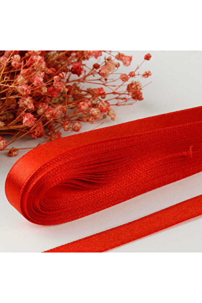 fema aksesuar Red Satin Ribbon 1 cm (10 Meters)