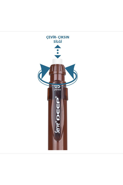 Serve Deep Mekanik Kurşun Kalem 0.5mm Toprak Serisi Kahverengi