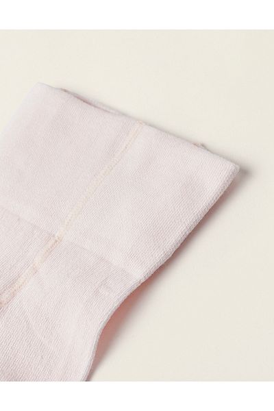 Ziddy Cotton Tights for Newborn Girls, Pink