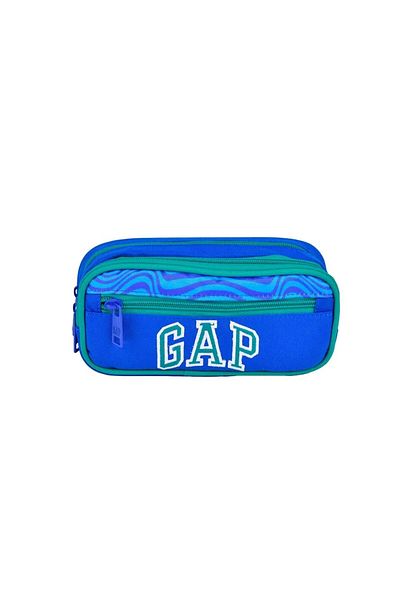 GAP Unisex Three Compartment Pen Bag - Blue