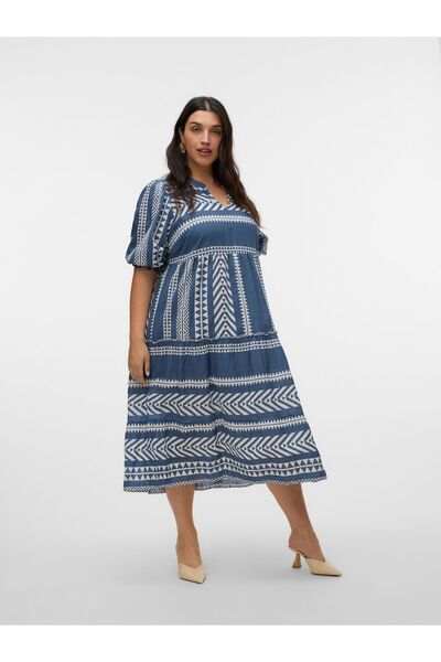 Veromoda Curve Kleid VMCDICTHE Langes Kleid