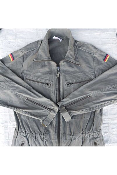 kho military design Khaki Overalls with Epaulettes Unisex (Size XL)