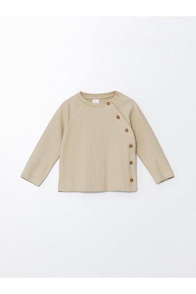 LC Waikiki Crew Neck Long Sleeve Baby Boy Cardigan and Pants 2-Piece Set (W4)