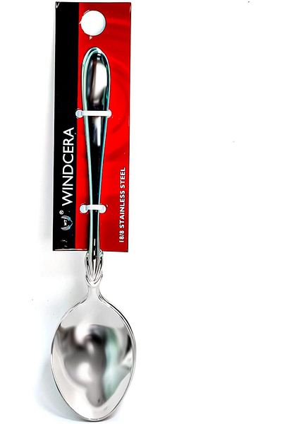 WINDCERA Stainless Steel Dessert Spoon Set – 3 Pieces, 18cm, Stain-Resistant Cutlery