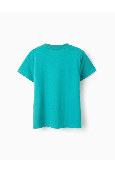 Ziddy Cotton T-shirt for Boys 'Sea', Green