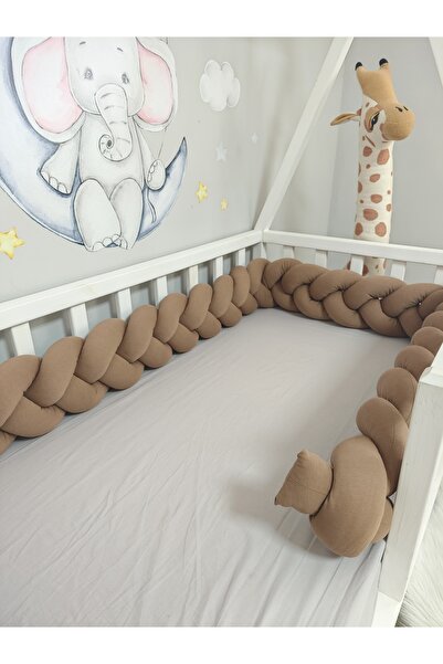 meleginisiklitoplari Örgü Korumalık 280 Cm 3'lü Örgü Beşik Koruyucu